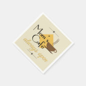 Serviette En Papier Le café de maman toujours ouvert (Coin)