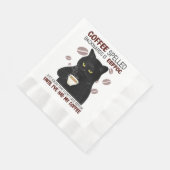Serviette En Papier Le Café Écrit À L'Arrière Est Eeffoc Sait Juste Qu (Coin)