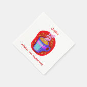 Serviette En Papier "Le café me rend génial" Citation amusante Amateur (Coin)