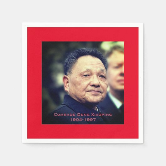 Serviette En Papier Le camarade Deng Xiaoping - Leader chinois (Devant)