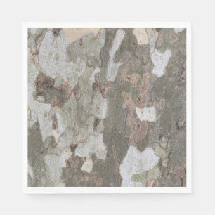 Serviette En Papier Le camouflage de l'arbre de l'avion ressemble à de