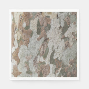 Serviette En Papier Le camouflage de l'arbre de l'avion ressemble à un