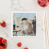 Serviette En Papier Le Cat du Café (En situation)