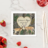 Serviette En Papier Le cerf de forêt avec coeur (En situation)