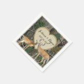 Serviette En Papier Le cerf de forêt avec coeur (Coin)