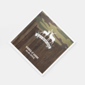 Serviette En Papier Le Cerf Occidental La chasse est sur le Mariage (Coin)