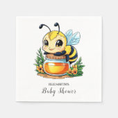 Serviette En Papier Le charmant petit Baby shower d'abeille (Devant)