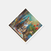 Serviette En Papier Le Chat Artistique (Coin)