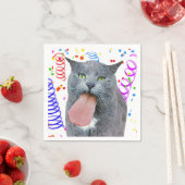 Serviette En Papier Le Chat De Fête A Ta Langue ? (En situation)