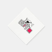 Serviette En Papier Le chat est mon amour (Coin)