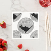 Serviette En Papier Le chat noir (En situation)