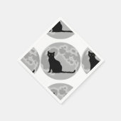 Serviette En Papier Le chat noir (Coin)