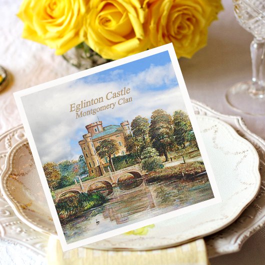 Serviette En Papier Le château Eglinton de Clan Montgomery en Écosse