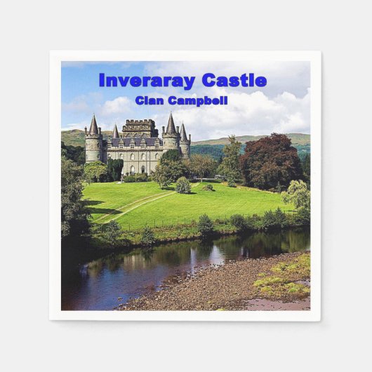 Serviette En Papier Le château Inveraray de Campbell Clan en Ecosse (Devant)