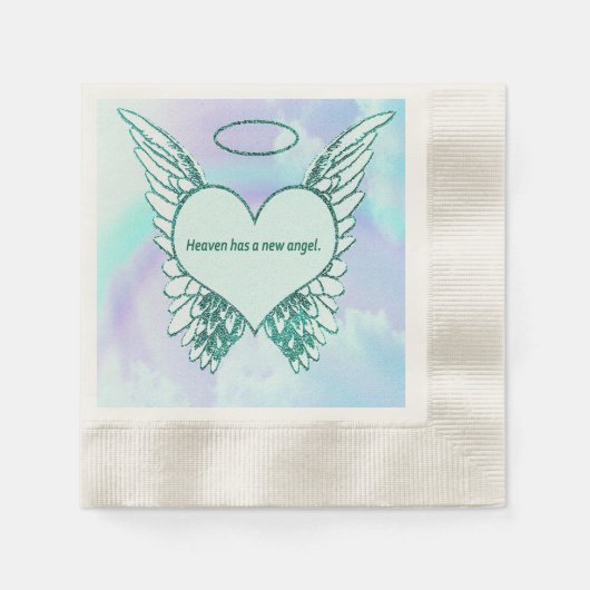 Serviette En Papier Le ciel a un nouvel ange (Devant)