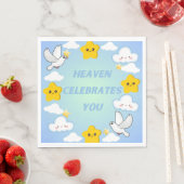 Serviette En Papier Le Ciel vous célèbre Chrétien (En situation)