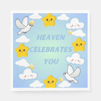 Serviette En Papier Le Ciel vous célèbre Chrétien