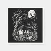 Serviette En Papier Le cimetière Nevermore (Devant)