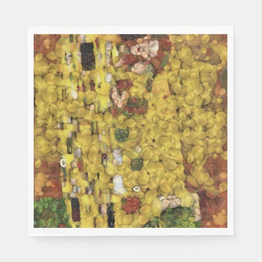 Serviette En Papier Le Citron Baiser Légumes Découpage Spoof Art (Devant)