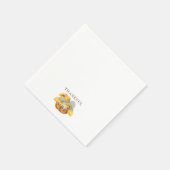 Serviette En Papier Le Citrouille de Thanksgiving Monogram Thankful Co (Coin)