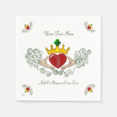 Serviette En Papier Le Claddagh (couleur complète) (Devant)