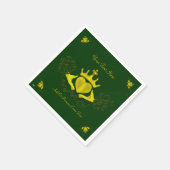Serviette En Papier Le Claddagh (Or) (Coin)