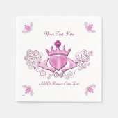 Serviette En Papier Le Claddagh (rose) (Devant)