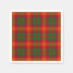 Serviette En Papier Le clan brûle le tartan