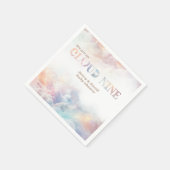 Serviette En Papier Le Cloud Nine Rainbow Baby shower nuageux (Coin)