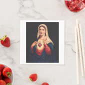 Serviette En Papier Le Coeur Immaculé de Marie (En situation)