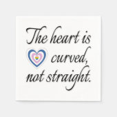 Serviette En Papier Le Coeur N'Est Pas Droit (Devant)
