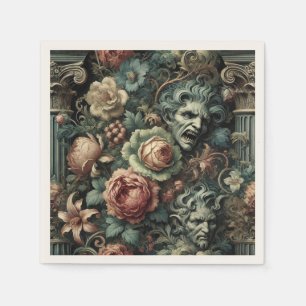 Serviette En Papier ⚰️ Le Conseil du Deuil – Gothique Victorien