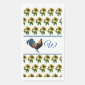 Serviette En Papier Le Coq Et Les Tournesols (Devant)
