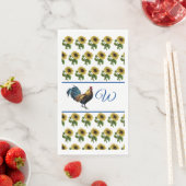 Serviette En Papier Le Coq Et Les Tournesols (En situation)