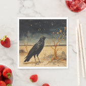 Serviette En Papier Le Corbeau (En situation)