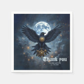 Serviette En Papier Le Corbeau Céleste.  (Devant)