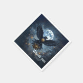 Serviette En Papier Le Corbeau Céleste.  (Coin)