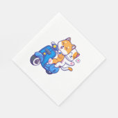 Serviette En Papier Le Couple Shiba Mignon (Coin)