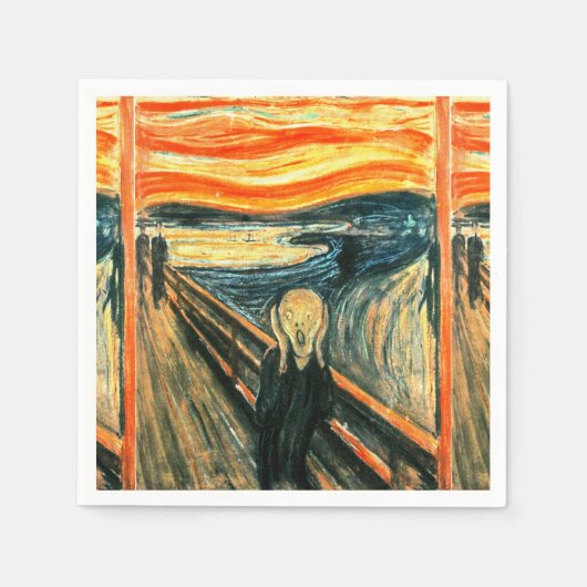 Serviette En Papier Le cri d'Edvard Munch (Devant)