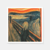 Serviette En Papier Le cri Edvard Munch Art Expressionniste Moderne (Devant)
