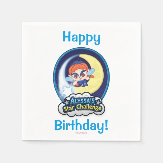 Serviette En Papier Le défi étoilé d'Alyssa (Devant)
