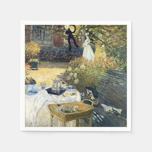 Serviette En Papier Le déjeuner Claude Monet    (Devant)