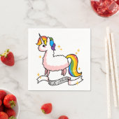 Serviette En Papier Le Dernier Llamacorn (En situation)