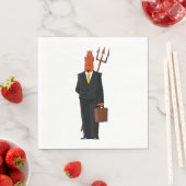 Serviette En Papier Le Diable En Costume (En situation)