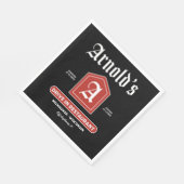 Serviette En Papier Le dîner américain des années 1950 (Coin)