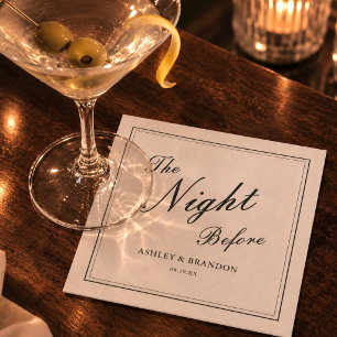 Serviette En Papier Le Dîner de Répétition de la Veille de la Classiqu