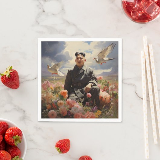 Serviette En Papier Le dirigeant suprême Kim Jong Un (En situation)