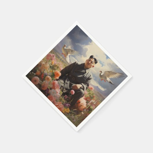 Serviette En Papier Le dirigeant suprême Kim Jong Un (Coin)