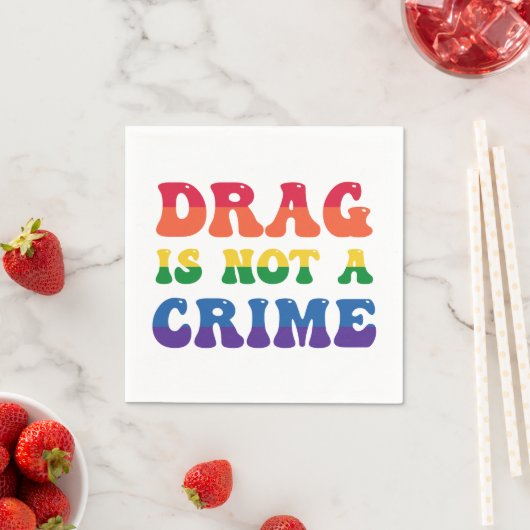 Serviette En Papier Le Drag N'Est Pas Un Papier Criminel (En situation)