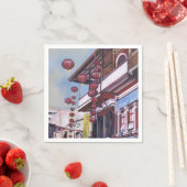 Serviette En Papier Le dragon levant de mon père, Singapour (En situation)